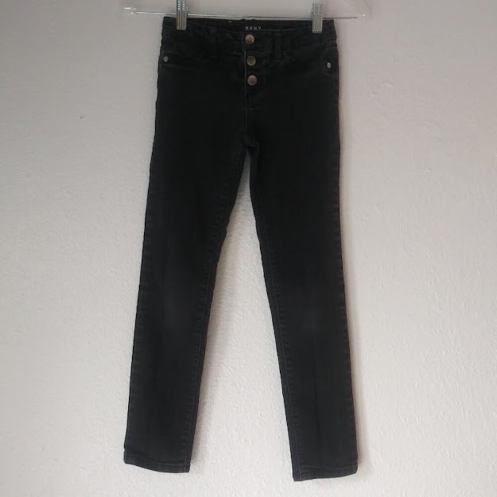 DKNY girl's size 8 black skinny jeans